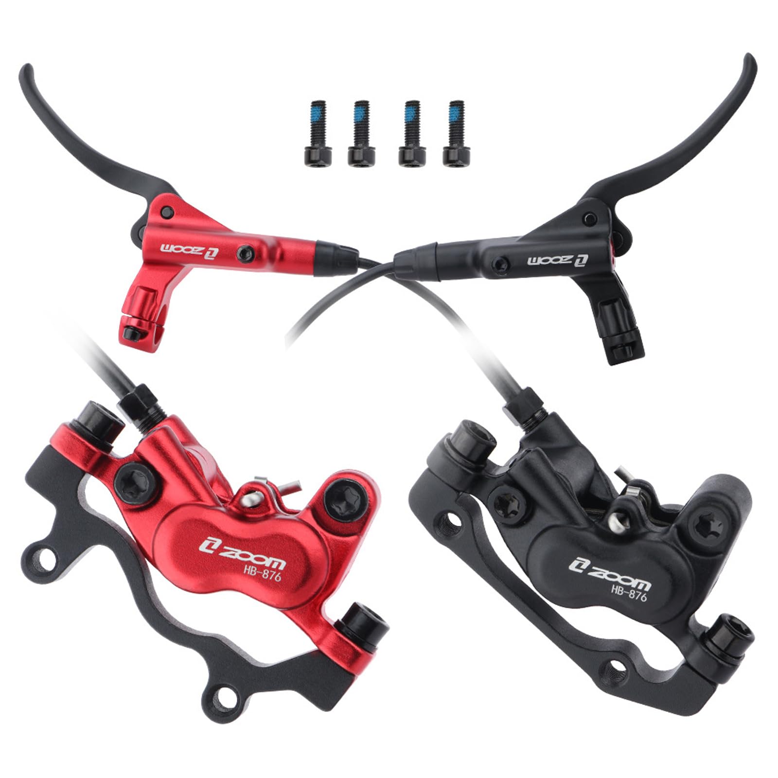 Amazon.com : IKUOS Zoom H876 4-Pistons Hydraulic Disc Brakes Set E