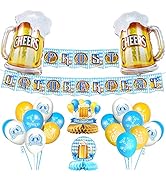 WHOLEV Oktoberfest decoratieset, Beierse Oktoberfest vlag, banner-decoratie, folieballonnen, oktobe...