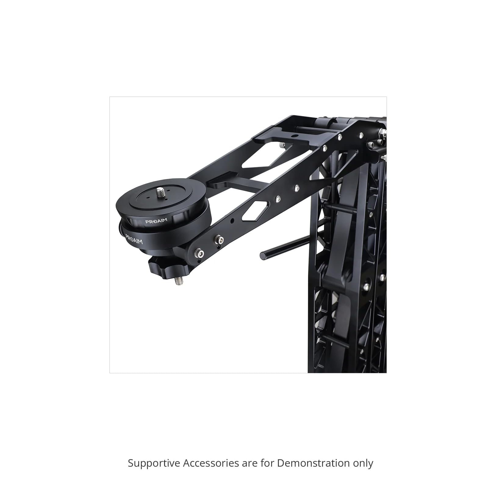 PROAIM Supporto per testa a ciotola da 100 mm per braccio/gru per telecamera a forbice Powermatic. Supporta testa video a mezza sfera da 100 mm (AP-100-SCSR)