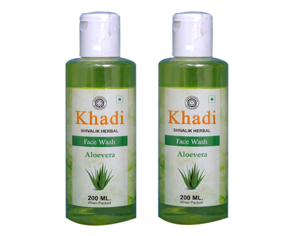 Khadi Aloevera Face wash 200ml Combo(Pack of 2) Amazon.in Beauty