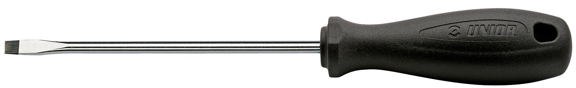Unior 605CR Screwdriver for Slotted Head Cone Point Set/Grub Screws Cr, 1.6 x 10.0 x 200 mm, Black