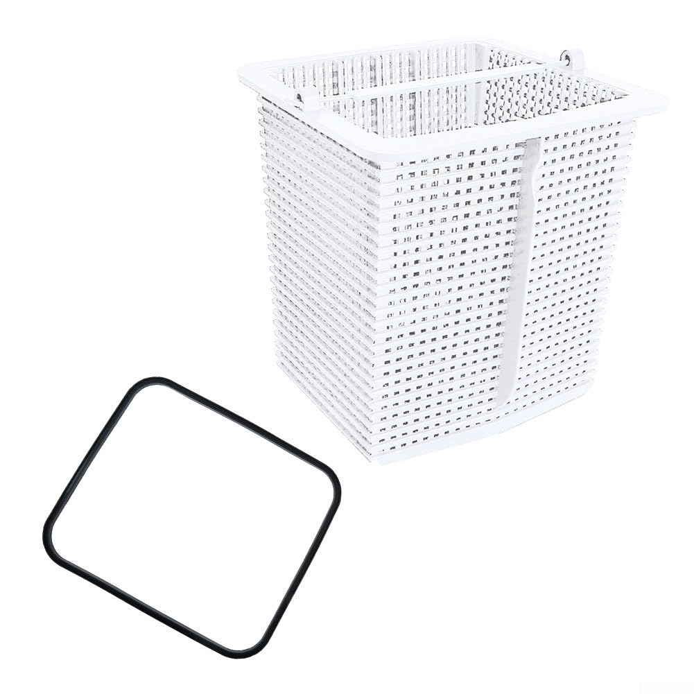Pool Pump Basket Replacement With Lid Gasket – Fits Hayward SuperPump SP1600X, SP2600X, SP2600 – White Strainer Assembly