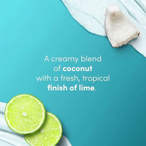 Unilever Dove Moisturizing Body Scrub – Coconut & Lime, pH‑Balanced Whipped Texture, Skin‑Renewing Exfoliator, 15 oz
