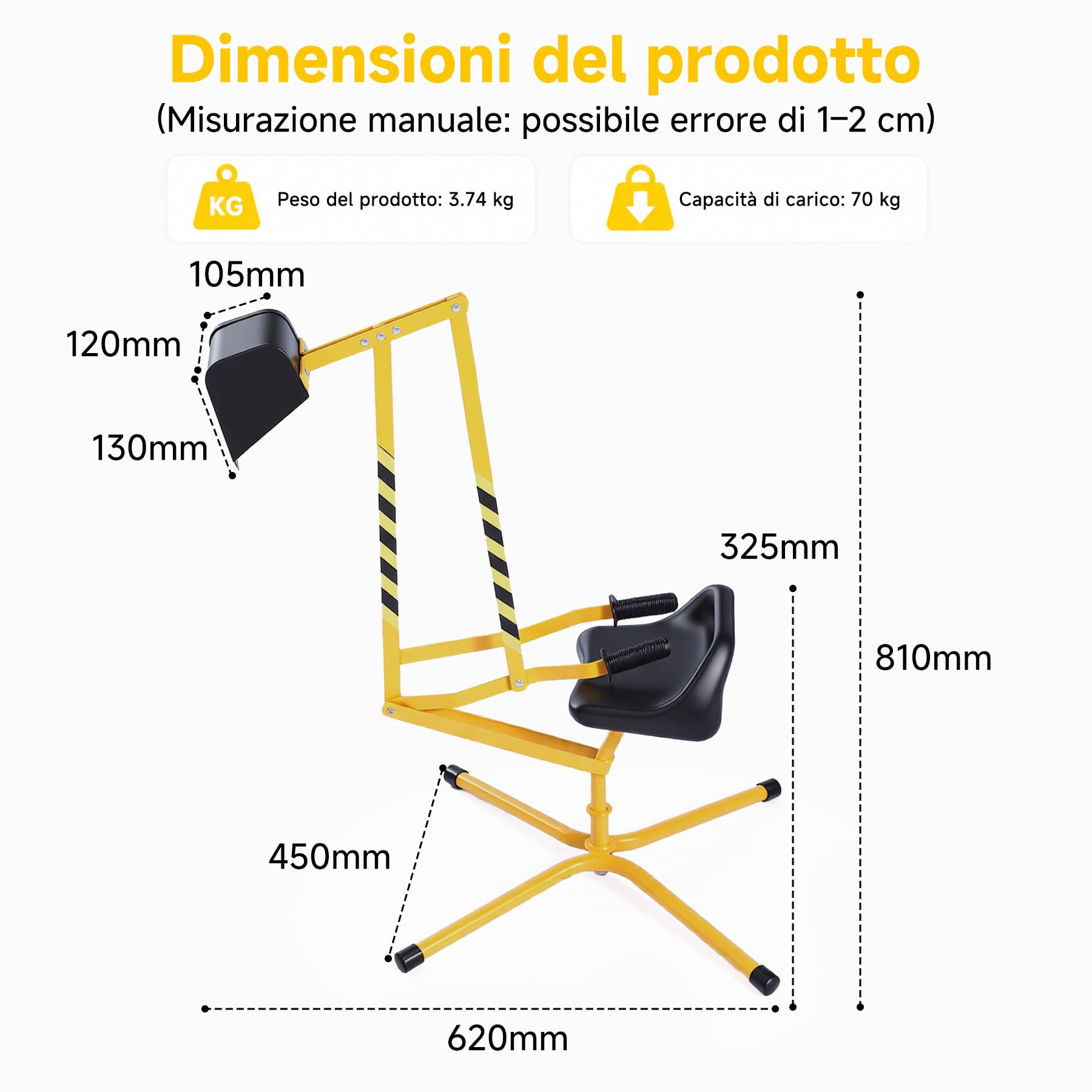 Oryxearth Giocattolo per bambini Monster Digger a partire dai 18 mesi, per spiaggia, sandbox, campo da gioco, coordinamento occhio-mano, abilità cognitive e motorie, facile per piccole mani