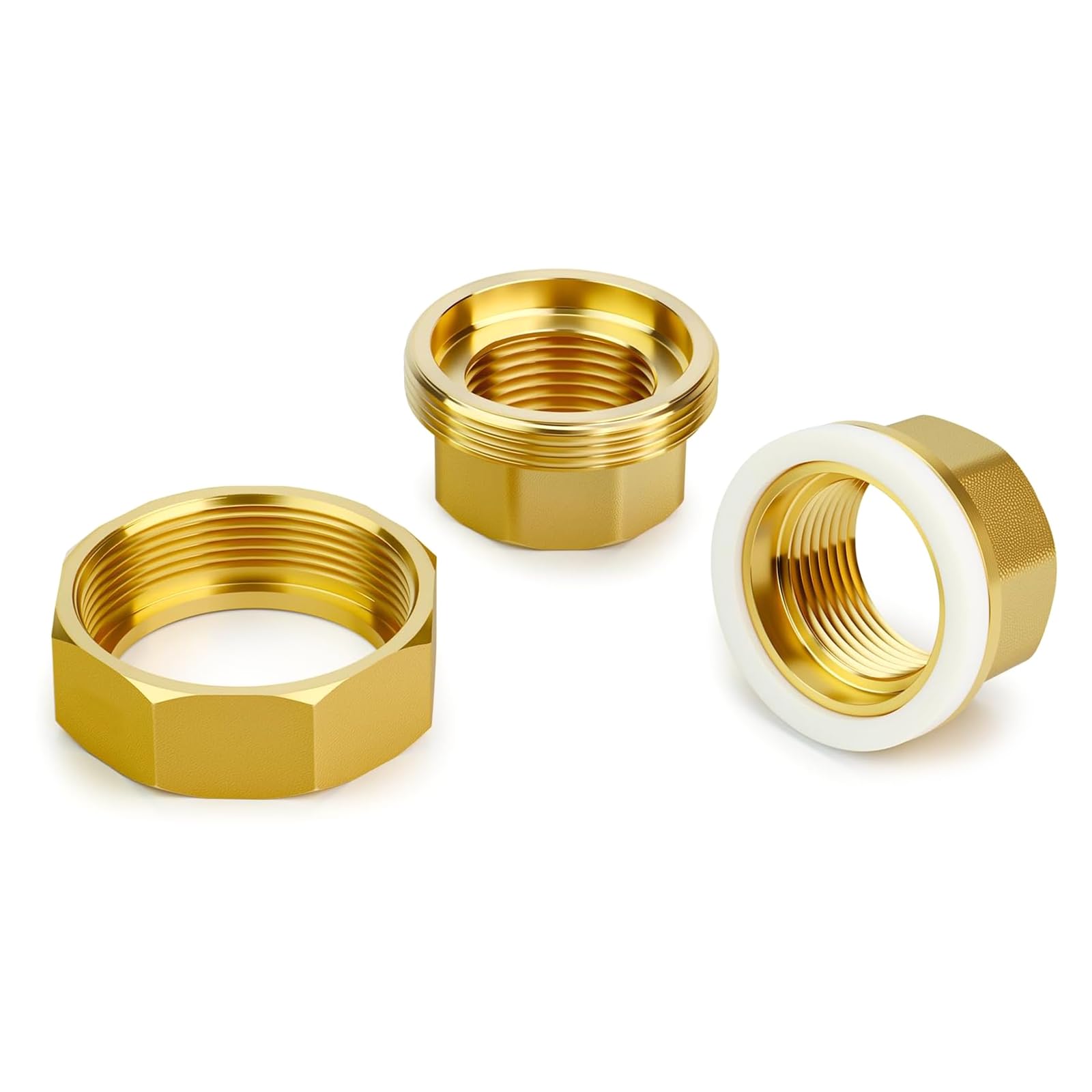 Brass Union Coupling Female Thread Adapter Pipe Fitting Swivels Joint for Connecting and Extending Brass Female Thread Adapter Pipe Fitting Swivels Joint