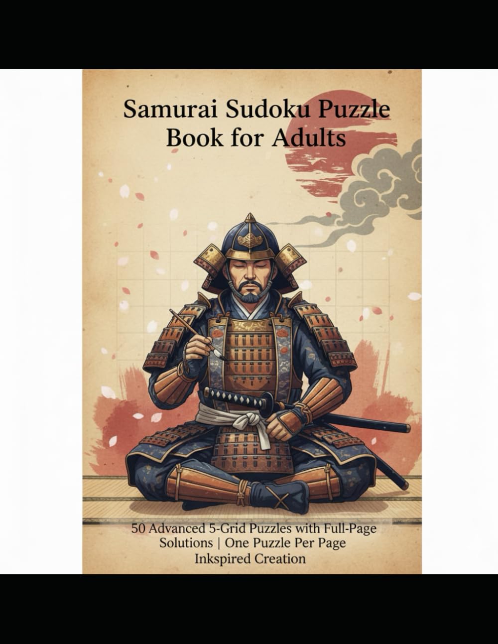 Samurai Sudoku Puzzle Book for Adults – Vol. 1: 50 Advanced 5-Grid Puzzles with Full-Page Solutions | One Puzzle Per Page