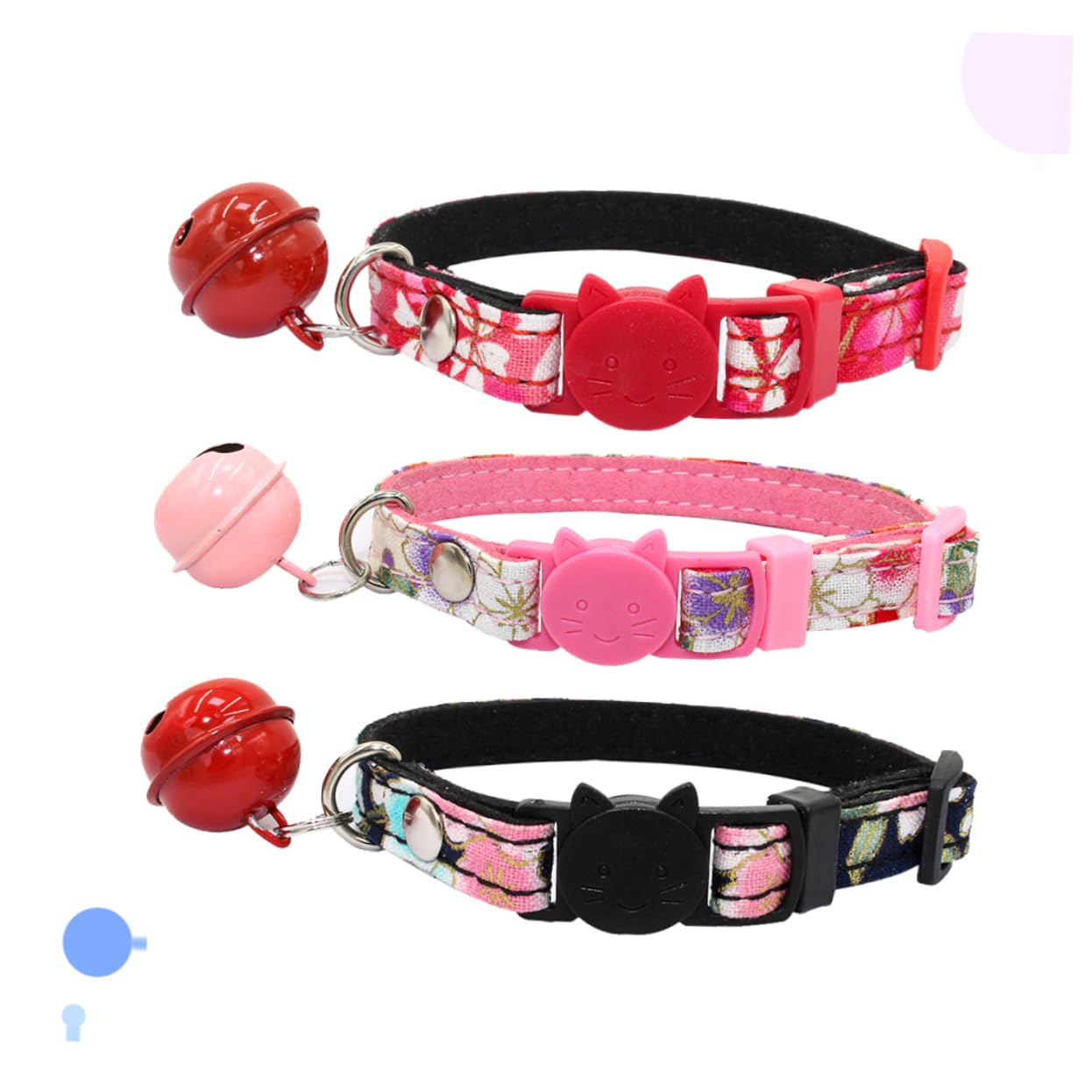POPETPOP 9 STK Glockenhalsbänder Für Hunde Hund Weihnachten Schleifenhalsband Für Hunde Kätzchenhalsband Mit Glocke Katzenhalsbänder Mit Glöckchen Abbrechbarer Kragen Einstellbar Haustier