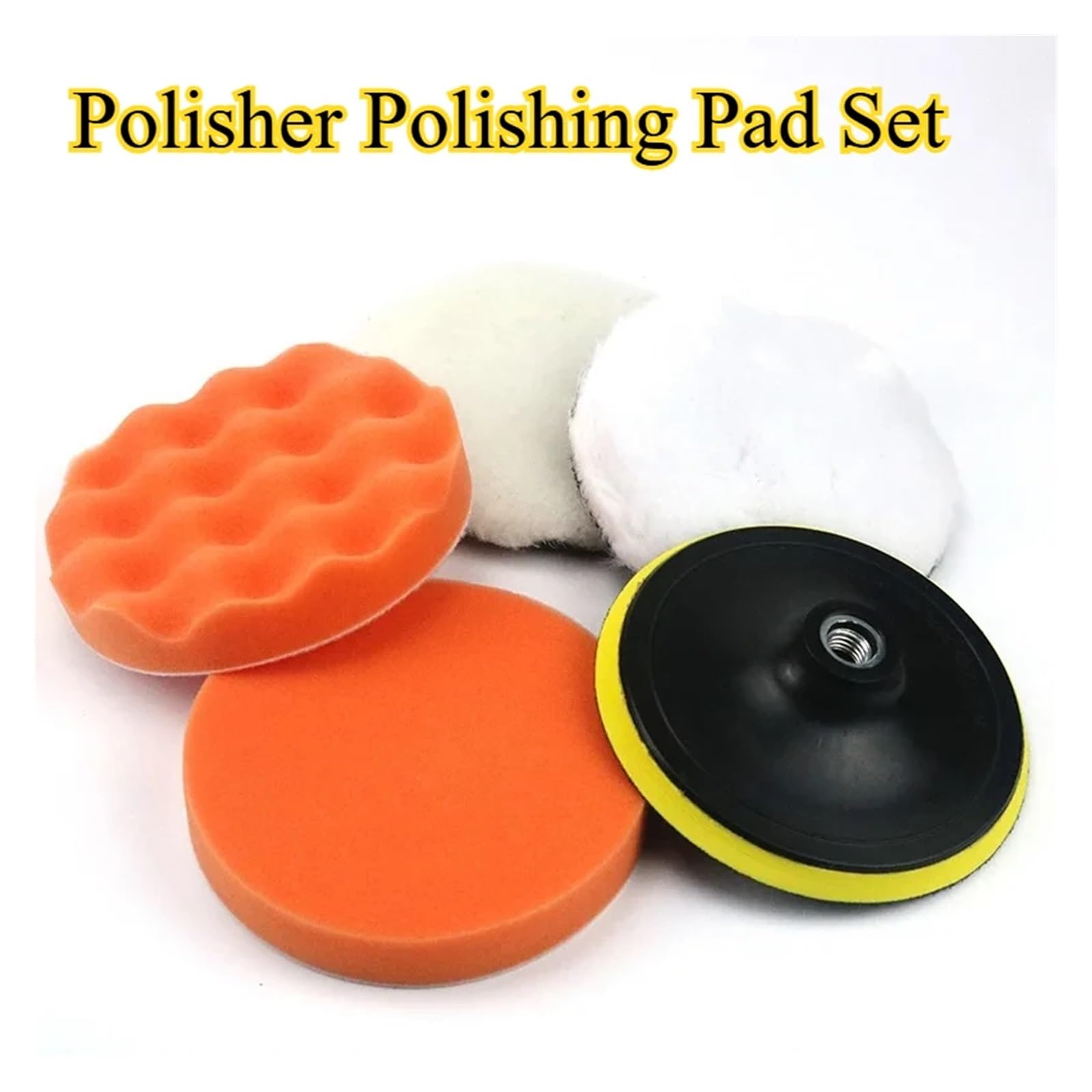 Scratch Repair Polisher Polishing Pad Set Polish Pads Reusable Buffing Kit Plush Disc For Tools Accessories Tool(4 Inch,10Sets)