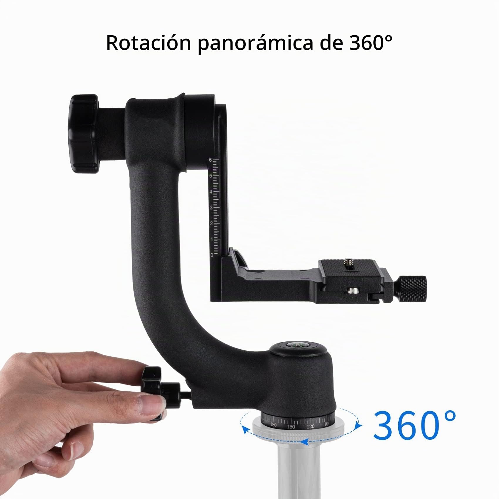 Selens - Cabezal de trípode Profesional de Metal Resistente