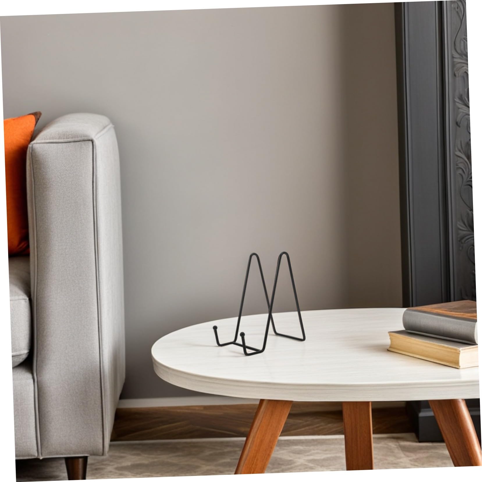 TOYANDONA 6 Soportes para Platos de Hierro Negro Diseño Ahorrador de Espacio y Estabilidad Óptima para Exhibición en Mesa y Decoración del Hogar