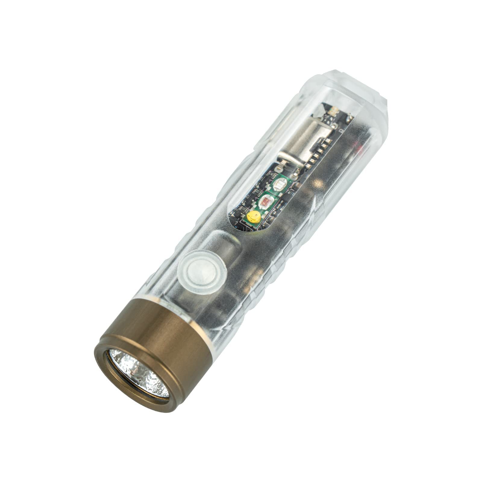 RovyVon Aurora A6U Schlüsselbund-Taschenlampe, wiederaufladbar, 650 Lumen, 10 Arbeitsmodus, Taschen-EDC-Taschenlampe mit multifunktionalem Signal-Seitenlicht, wasserdicht für den täglichen Gebrauch