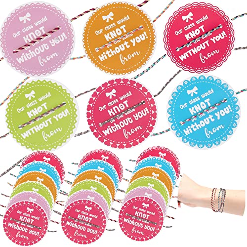 30 Stück Kinder Valentinstag Karten mit Masse Gewebte Armbänder Wickel Freundschaftsarmband Klassenzimmer Austausch Geschenke Valentines Party Mitgebsel für Schule Kinder Teenager Mädchen Cover