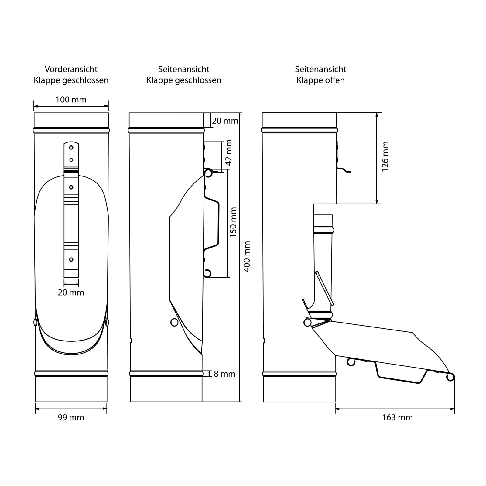 Laubsammler Kupfer mit Korb DN 100 inkl. Adapter Regenwasserfilter Laubabscheider für Blechfallrohre mit 100 mm Durchmesser. Verhindert das Zusetzen und Verstopfen von Fallrohren durch Grobschmutzsieb
