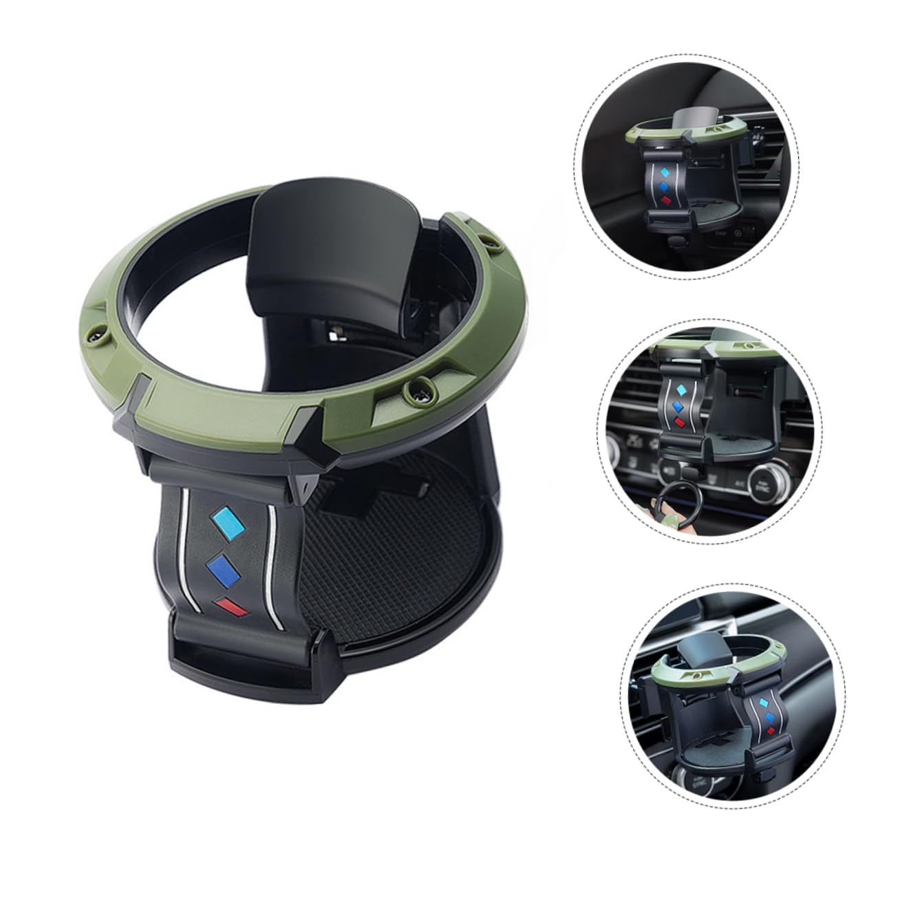 VALICLUD Auto Getränkehalter Adapter - Verstellbarer Becherhalter Für Große Becher