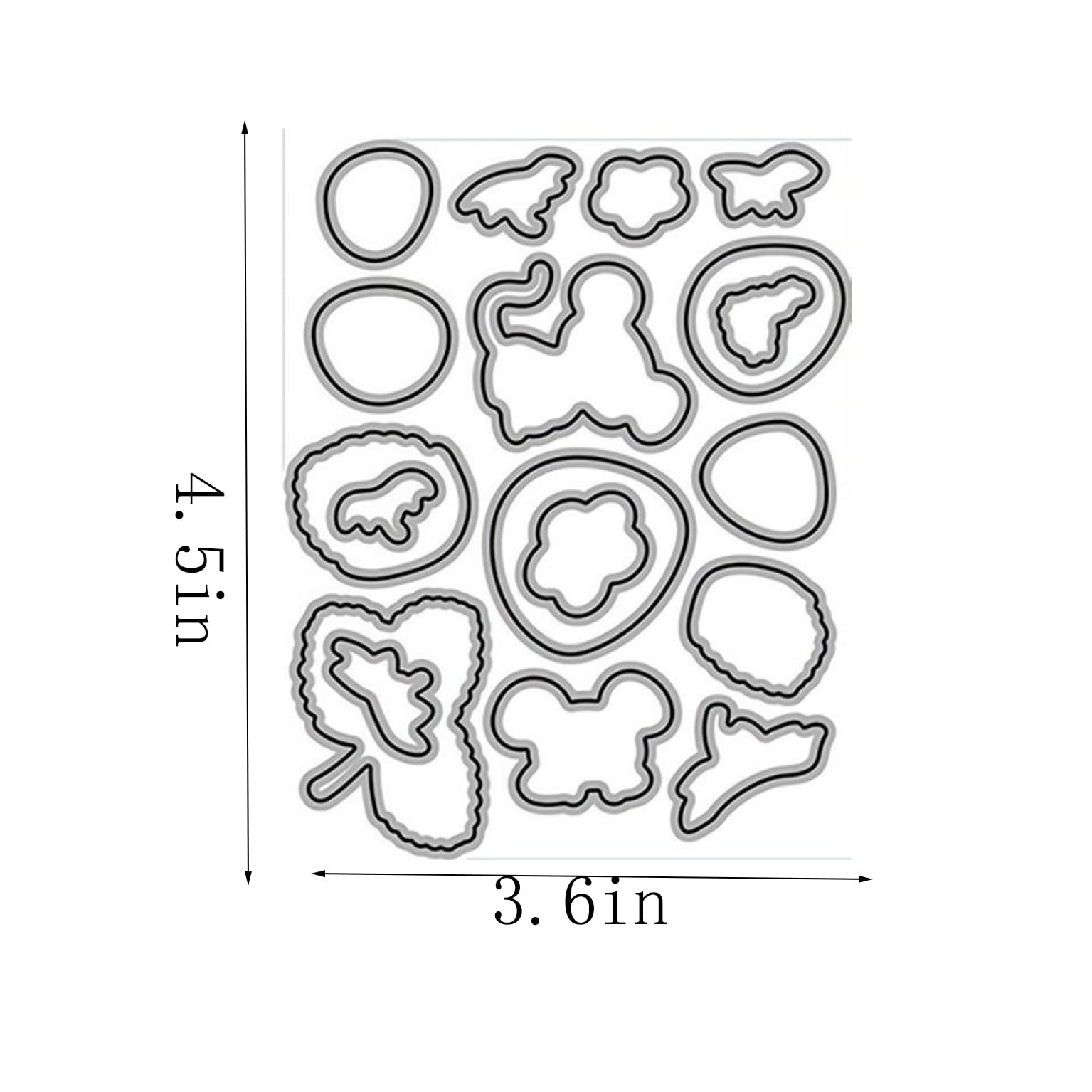 Strawberry Die Cut And Stamp Set - Metal Dies With Clear Stamps For Card Making