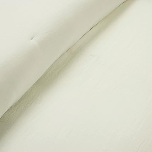 Miniatura 10 de Lush Décor - Juego de Cubrecama con falda de volantes para cama sencilla, estilo Shabby Chic, juego de 2 piezas, Poliéster, Ivory, King