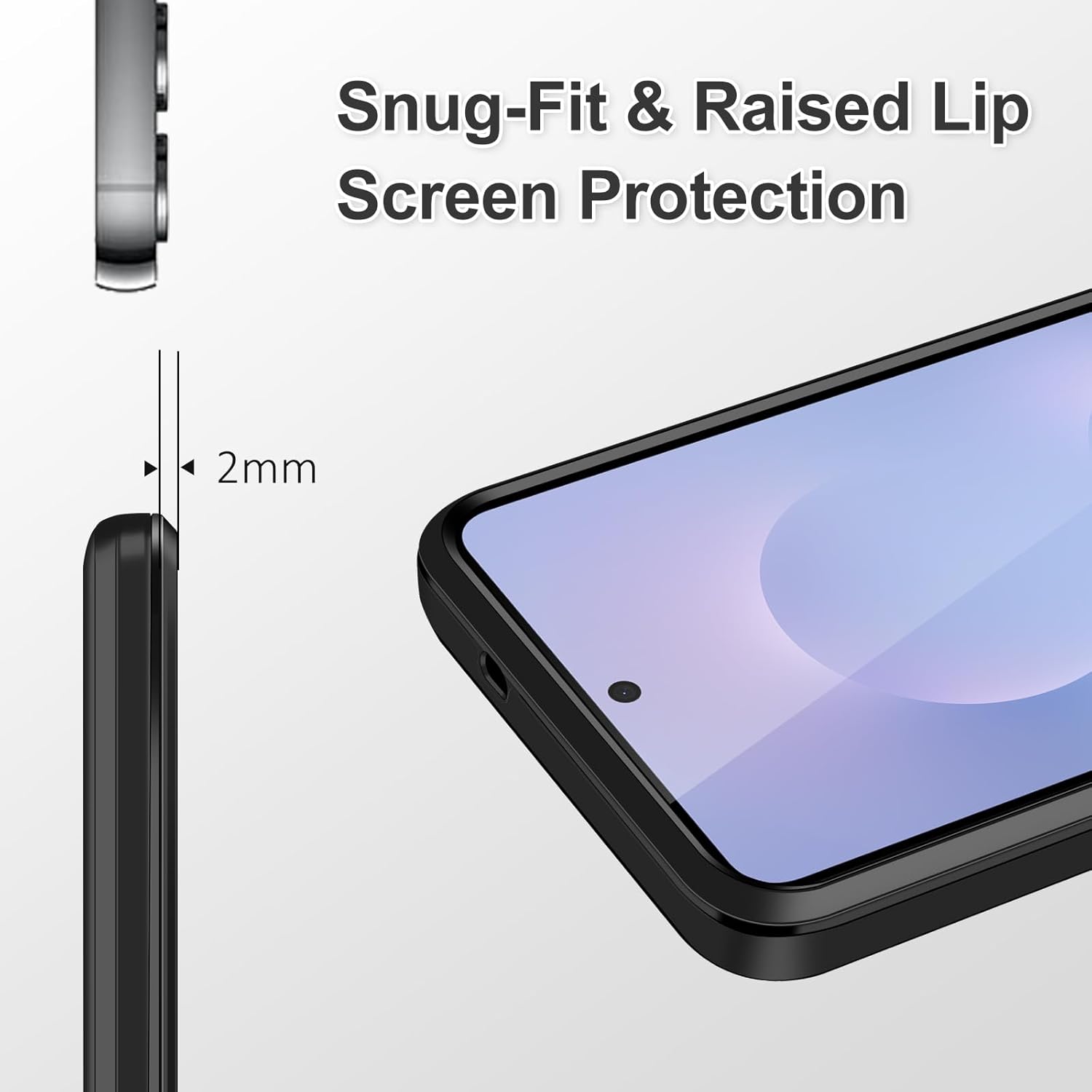 SAMONPOW for Samsung Galaxy S25 Edge Case Wallet with Card Holder Heavy Duty Protective Dual Layer Shockproof Hidden Card Slot Wallet Phone Case for Samsung Galaxy S25 Edge for Women Men, Black - Image 5