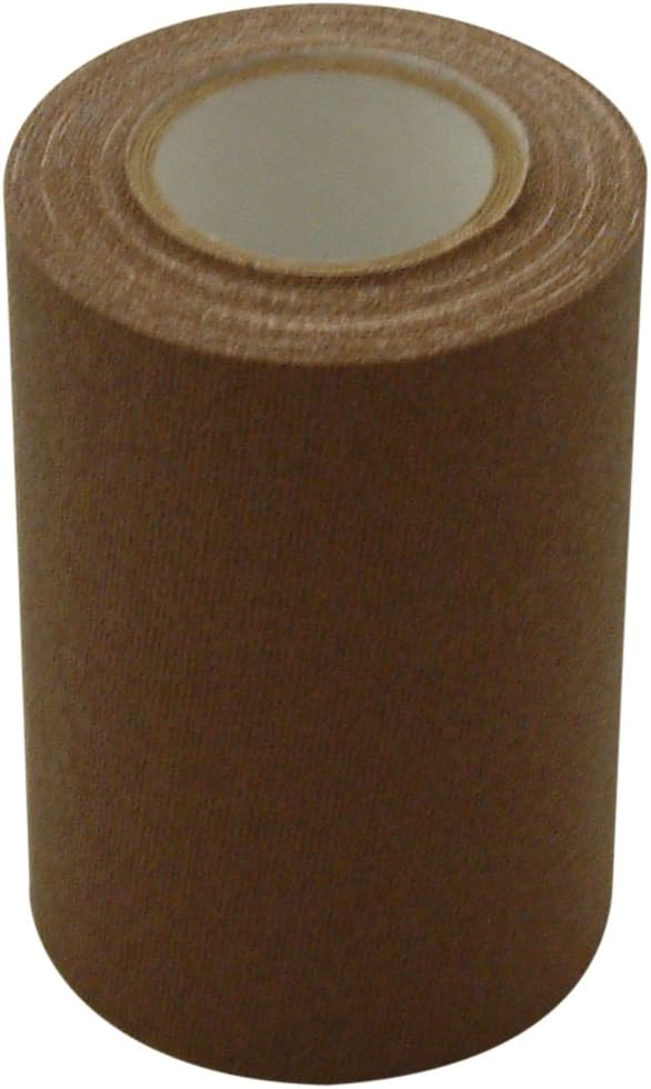 JVCC Patch & Repair Tape for Leather and Vinyl surfaces [Gaffers Tape] (REPAIR-1): 3 in. (72mm actual) x 15 ft. (Brown)