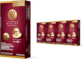 3 Corações​ Pack Cápsulas de Café Cerrado Mineiro, Compatíveis com Nespresso, contém ​4​0 un