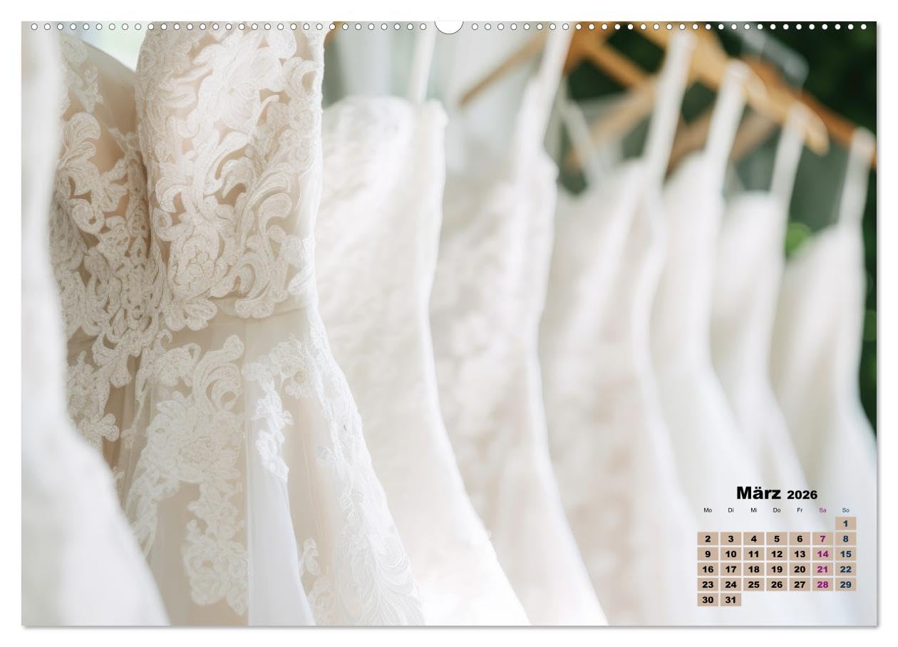 W wie Wedding (hochwertiger Premium Wandkalender 2026 DIN A2 quer), Kunstdruck in Hochglanz: Wie ein Traum aus Tausendundeiner Nacht (CALVENDO Menschen)