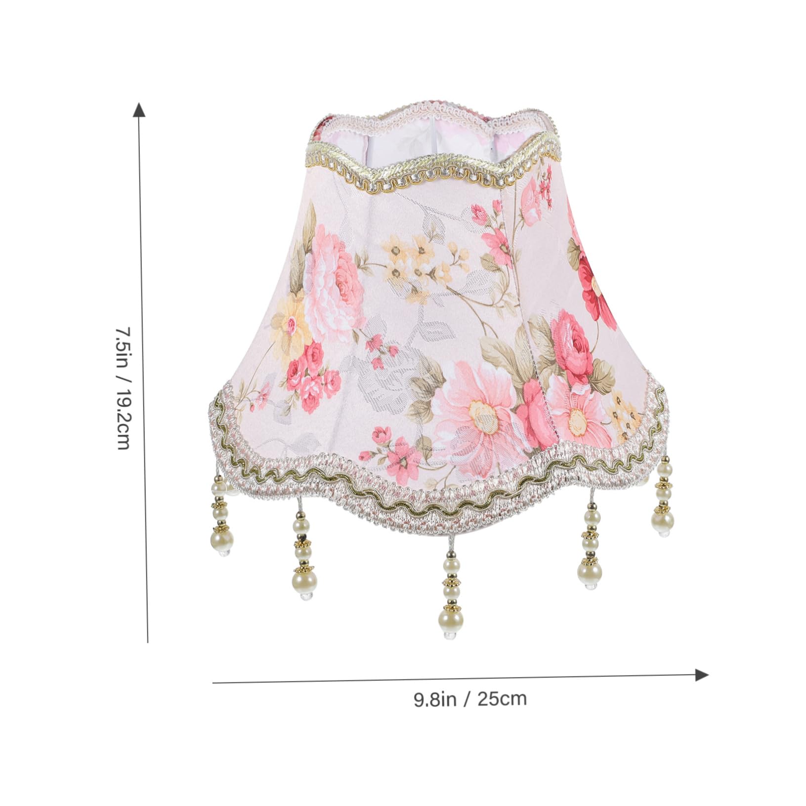 Paralume Elegante Vintage Classico con Frange Resistente in Ferro per Lampada da Tavolo per Soggiorno e Camera da Letto
