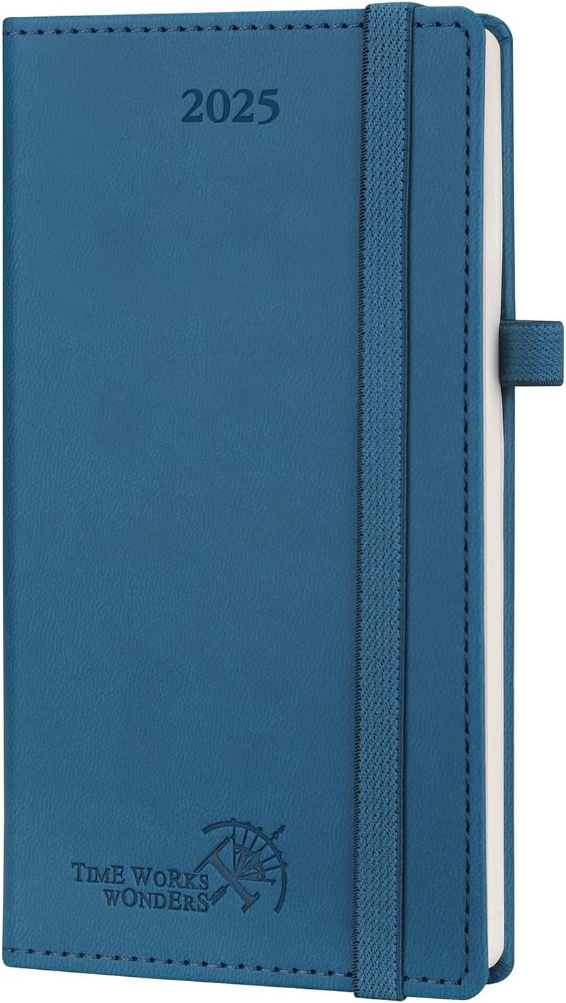 POPRUN Weekagenda 2026 22 x 16.5 cm, Hard Cover Schoolagenda 12 Maanden Jan.2026 tot Dec.2026 - FSC® Certified 80 gsm Papier - Oranje