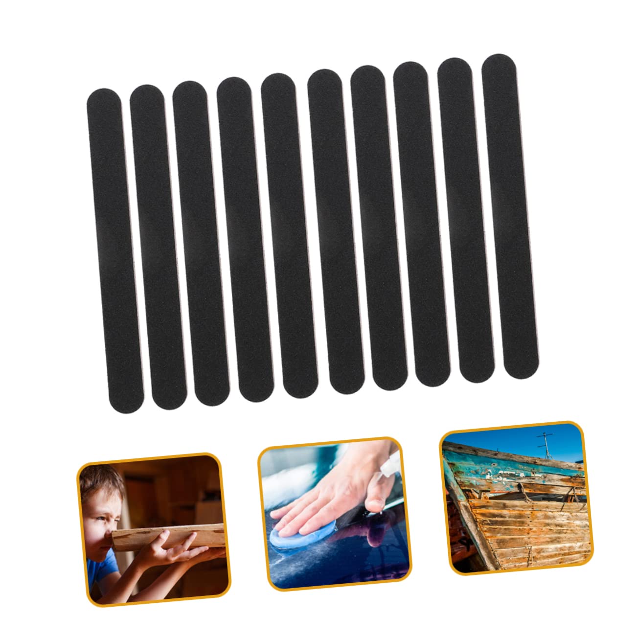 SOLUSTRE 30pcs Multi-Function Sanding Sticks for Models Polishing Tools for Car Parts Easy to Use for Miniatures Crafts