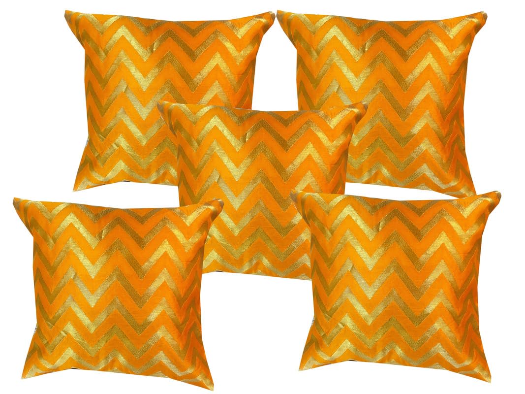 PINK PARROT Jacquard Polyester Cushion Cover 12x12 inch Set of 5 pcs-001a (B0D12VYQ6Y) Amazon Price History, Amazon Price Tracker