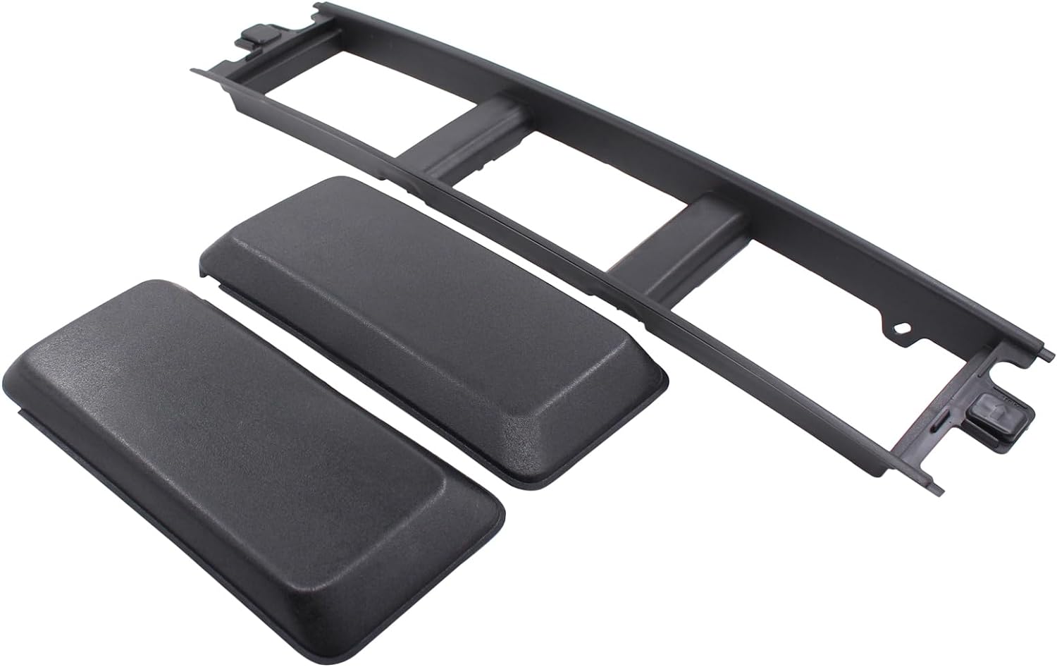 MOTOKU Black Front Bumper Lower Grille Panel Cover Trim Bumper Cover End Kit for Ford F-150 2018-2020
