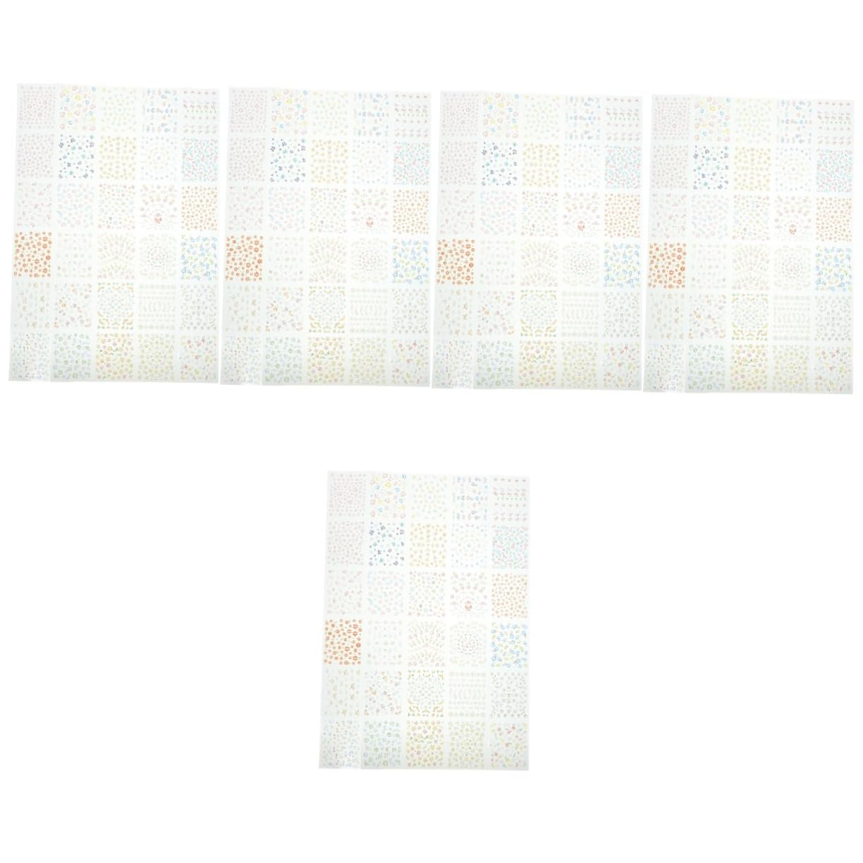 5 Set Set Adesivo Per Manicure Adesivi Per Unghie Arte Decorazioni Uv Linguette Adesive Per Unghie Adesivi Per Manicure Decalcomanie Per Unghie Adesivo Per Unghie Fiore 30 Fogli*5