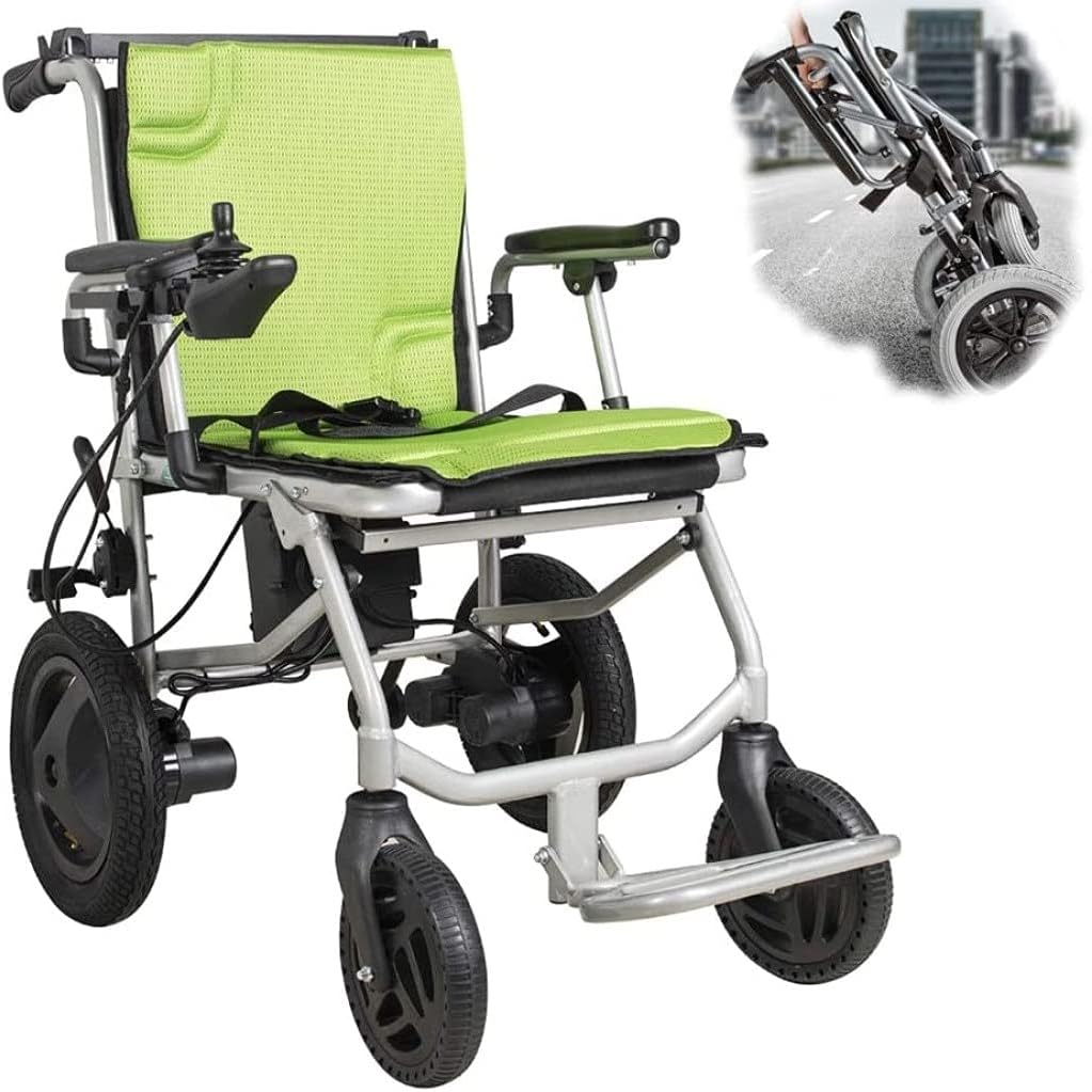 Rubicon World's Lightest (only 30lbs) Foldable Electric Wheelchair, Travel Size, User-Friendly. : Health & Household