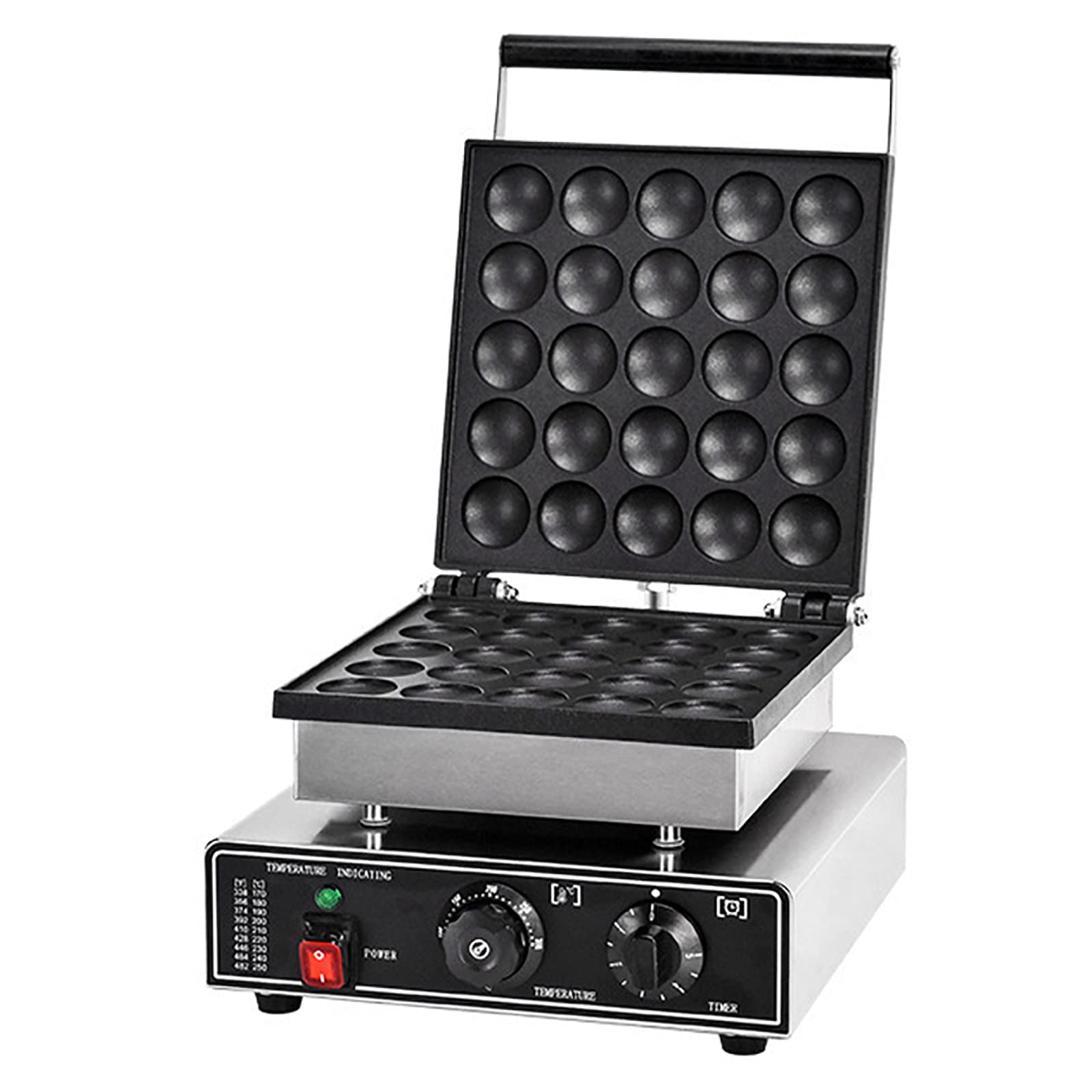 NGDFGR 1750W Electric Pancake Maker | Non-Stick Waffle Pan | Mini Dutch Pancake Bake Machine | Ideal For Home Kitchen, Restaurant, Bakery | Leisure Snack Bar