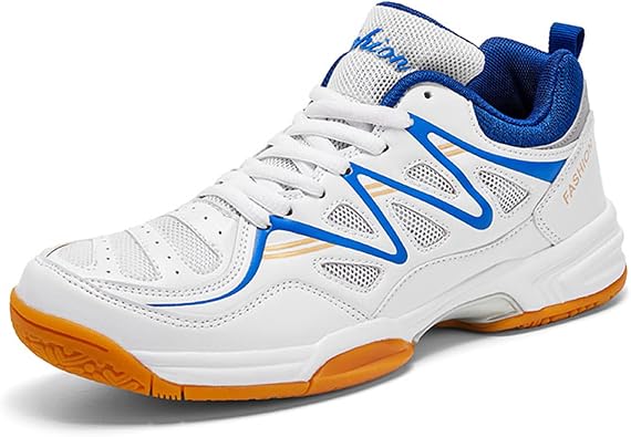 Men's Badminton Shoes Lightweight Tennis Squash Sneakers Indoor Court Sports Shoes Non-Slip for Fitness Running Walking