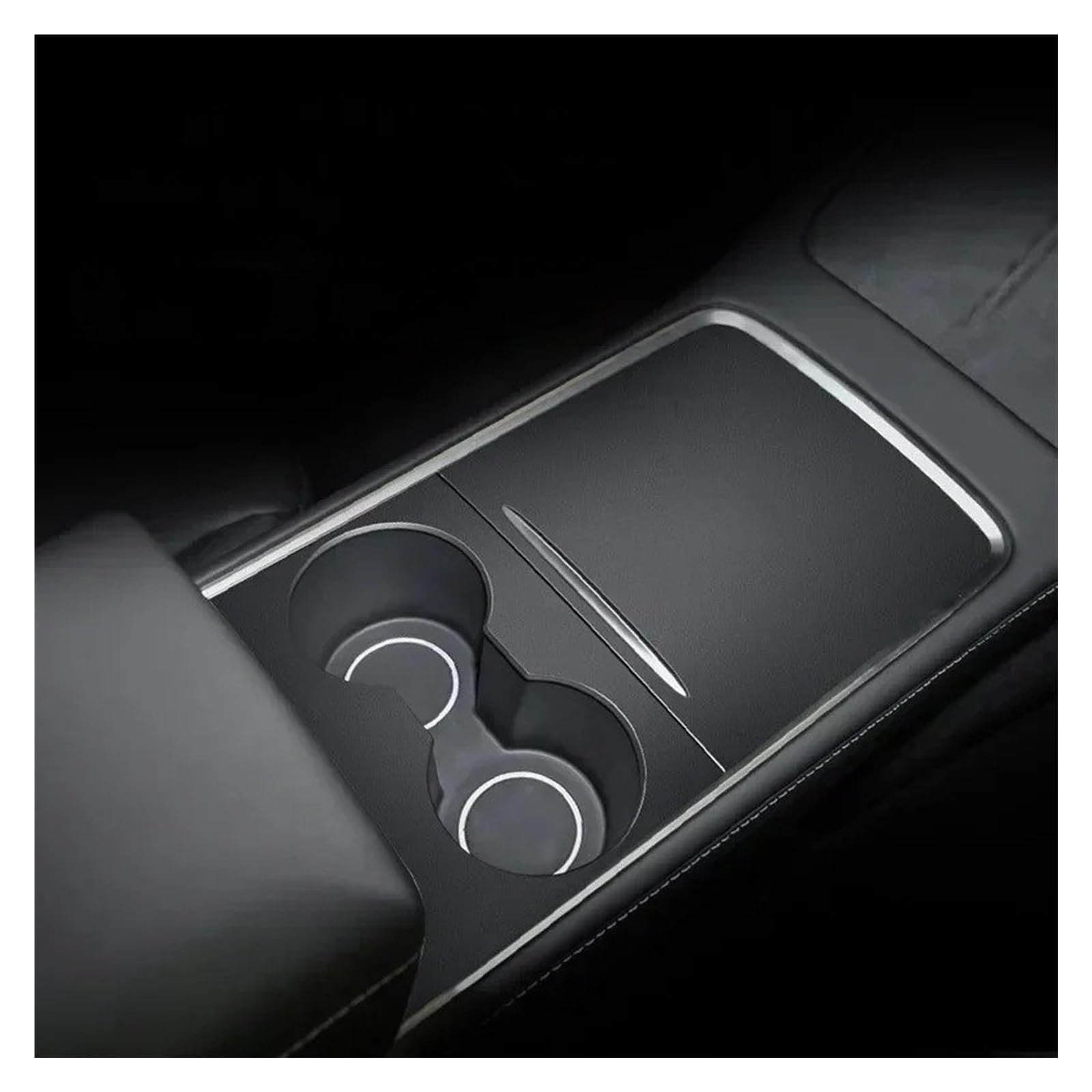 Per Tesla Per MODELLO3/Y Adesivo Protezione Pannello Controllo Centrale Aggiornato Modifica Antigraffio Pelle Scamosciata Cuscinetto Anti-calcio Porta Interni Telaio Dell'auto Console(3 Y middle skin)