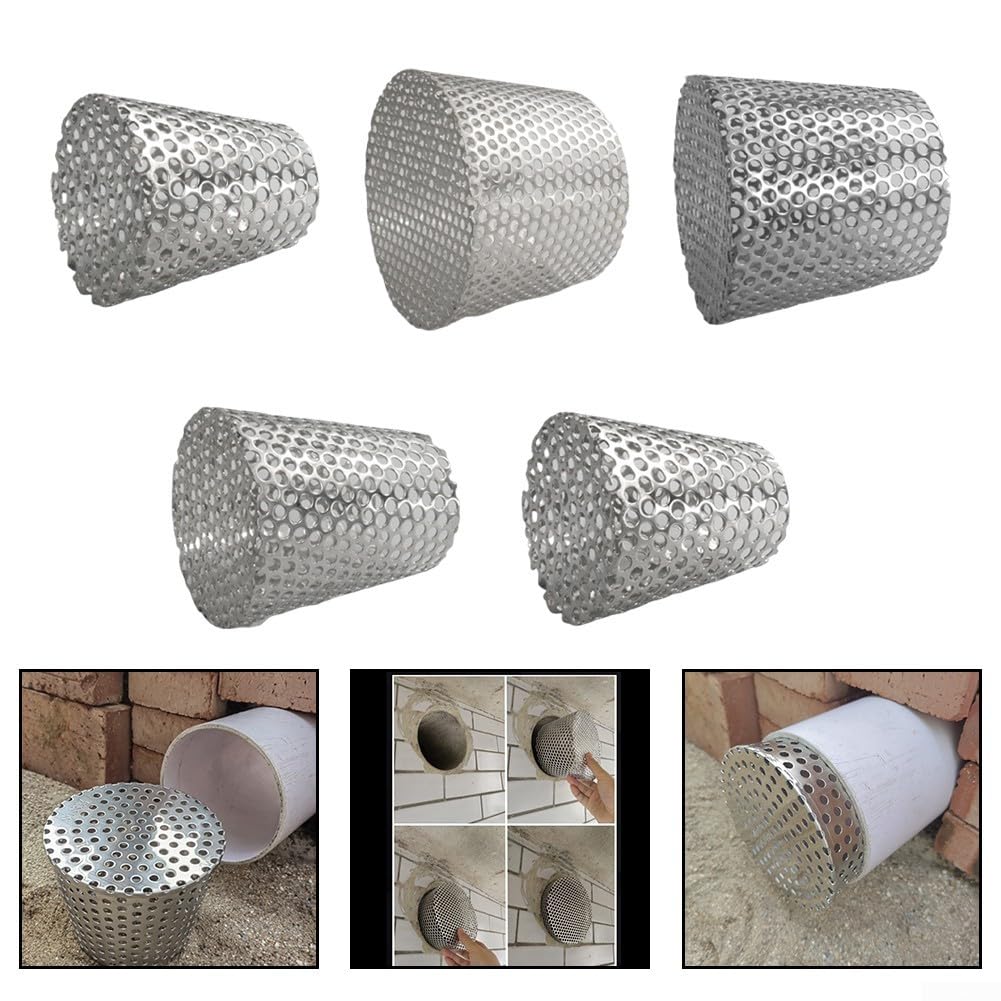 Filtro de Drenaje de Piso Resistente de Acero Inoxidable 304 antiobstrucción, Adecuado para Usar en Jardines, Balcones y áreas de Piscina.