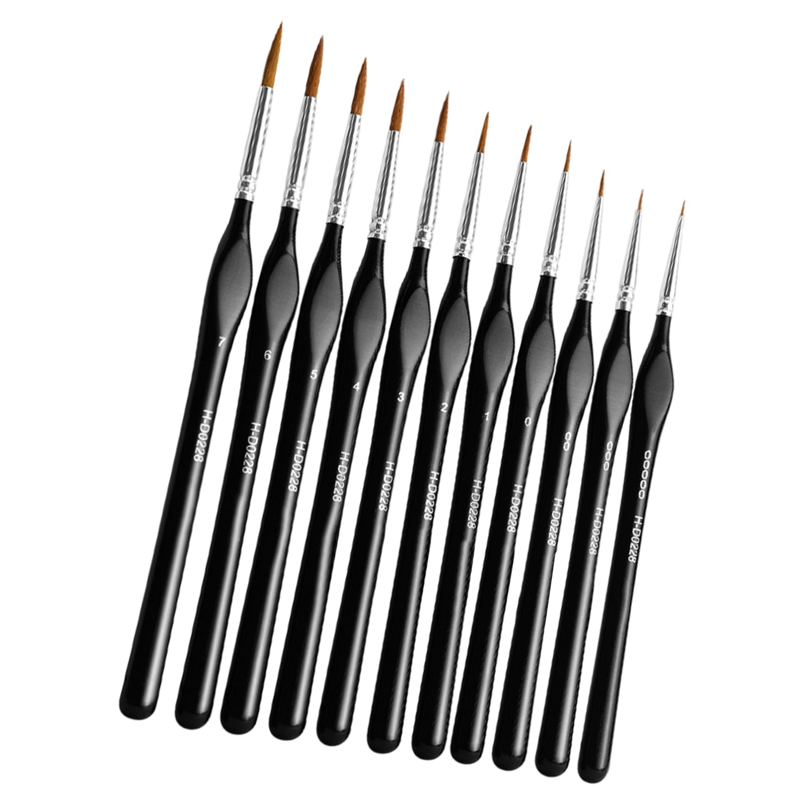11 Pcs Detail Paint Brushes Fine Brush Miniature Brush for Model Painting Fine Detailing Watercolor Figures