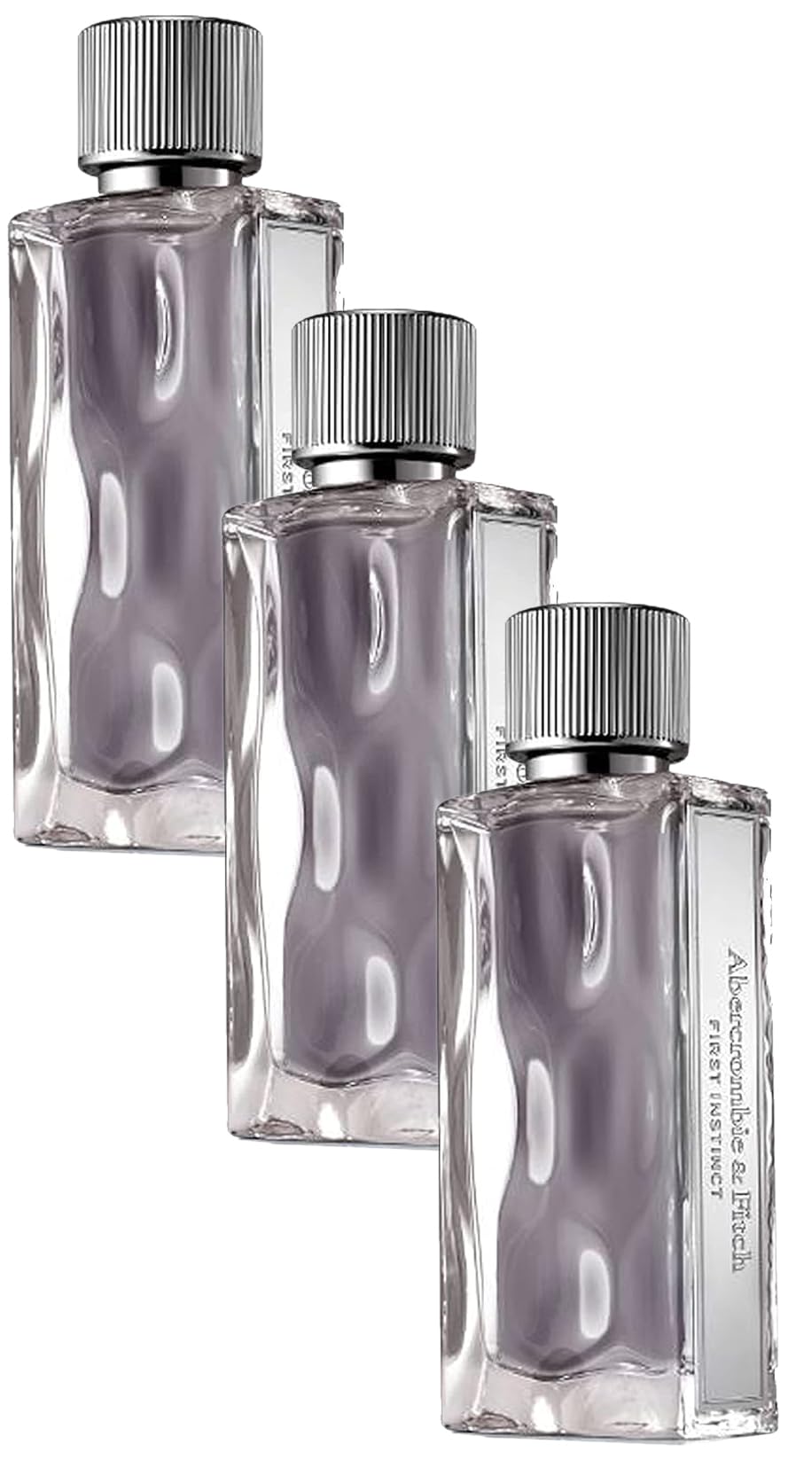 Abercrombie & FitchFirst Instinct | Eau de Toilette | Men's Fragrance | Fresh, Clean, Pleasant Scent with Notes of Gin & Tonic, Kiwano Melon, Szechuan Pepper, and Sueded Musk | 3.4 oz (Pack of 3)