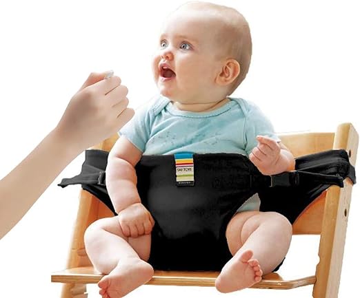 Lychee Lychee Harnais de Sécurité et Siège de Voyage Portable pour Bébé, Noir