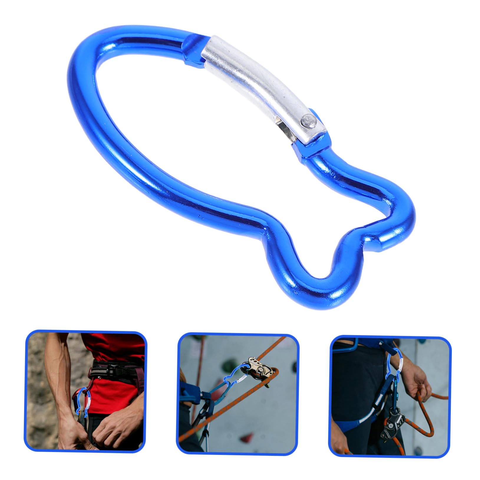 UPKOCH Teiliges Fischform Karabiner Clips Für Camping Leichtgewichtige Sicherheits Haken Für Outdoor Aktivitäten Zum Aufhängen Von Rucksack Schlüssel Und Ausrüstung