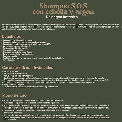Miniatura 3 de Ritual Botanico Champú, Tratamiento Intensivo Plex y S.O.S Productos Capilares Cebolla - 2 Pack