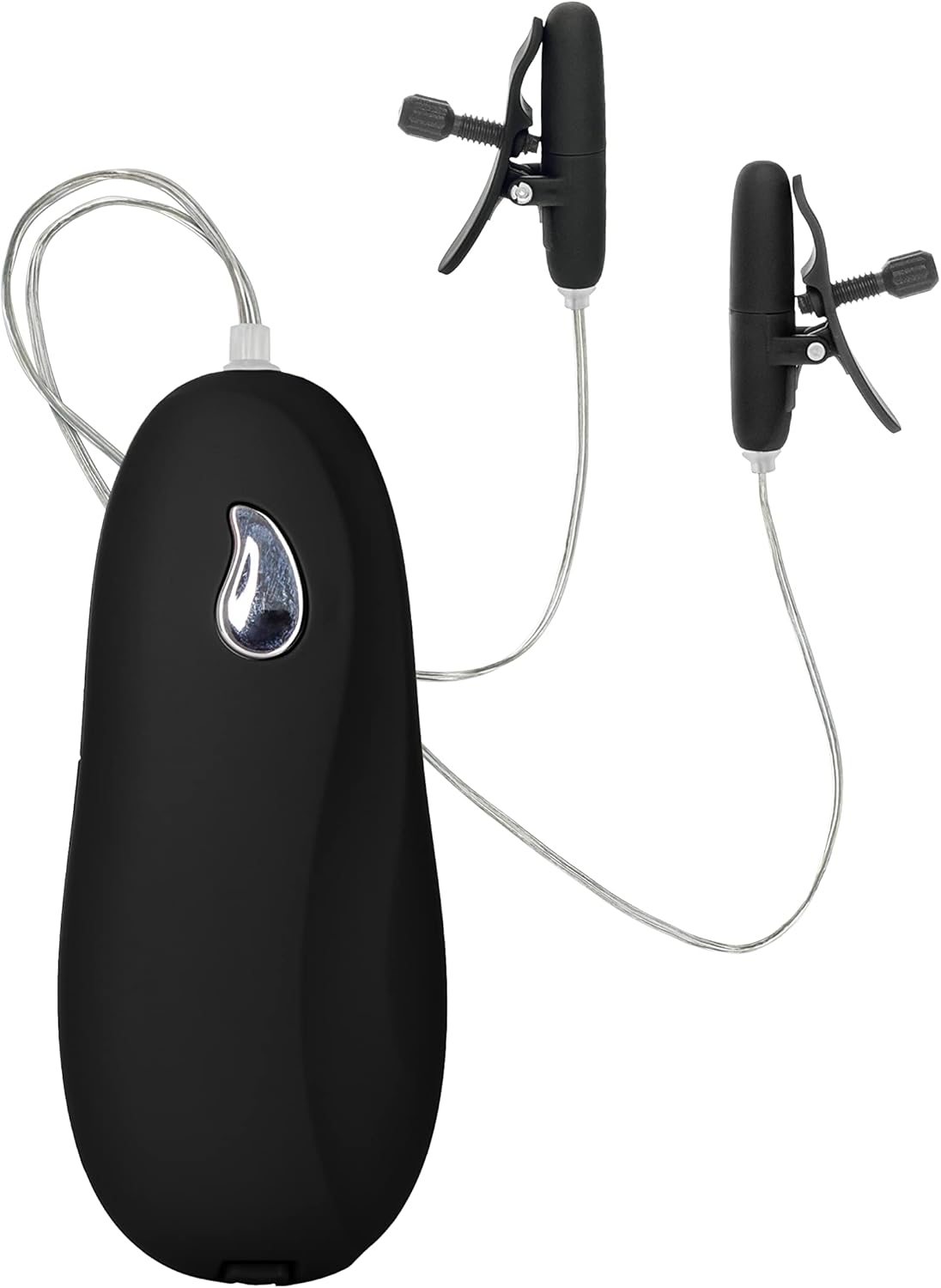 CalExotics Novelties Nipple Play Vibrating Heated Nipple Teasers, Black