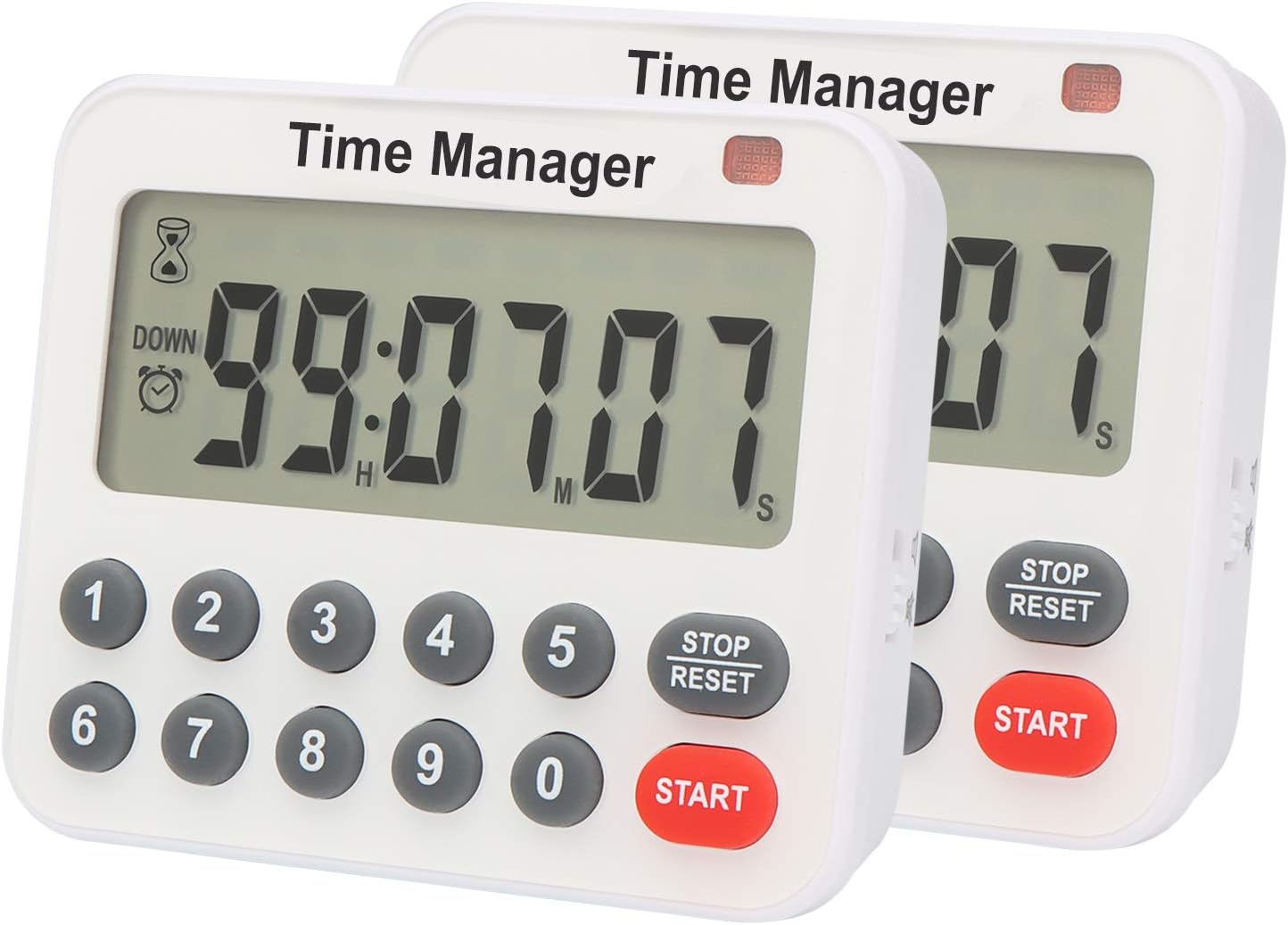 AIMILAR Magnetic Digital Kitchen Timer with Direct Numerical Keypad, Loud Alarm - 99Hr Countdown Count Up Timer for Cooking Baking Classroom, Batteries Included