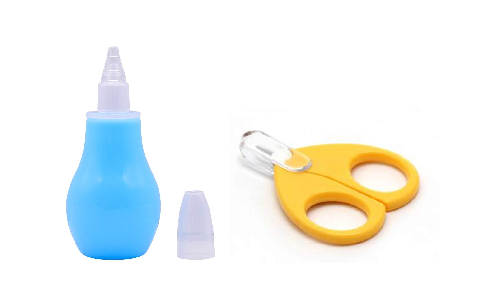 Toys Factory Baby Nose Cleaner and New Born Baby Safety Nail Scissors with Circular Cutter Head (Pack of 2) Combo Set 03-image-13