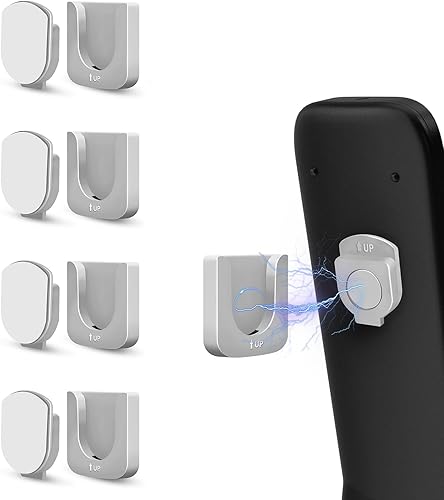 Miniatura 8 de Soporte magnético para control remoto de 4 piezas, autoadhesivo, adecuado para la parte trasera de TV, así como para ventilador de TV y controles