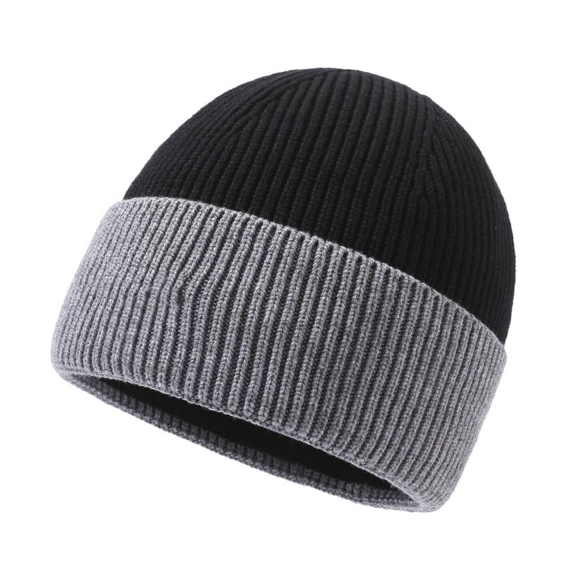 Winter Woolen Snow Proof Knitted Beanie Skull Cap for Men's and Women's | Soft Fleece-Lined Casual Warm Hat-image-47