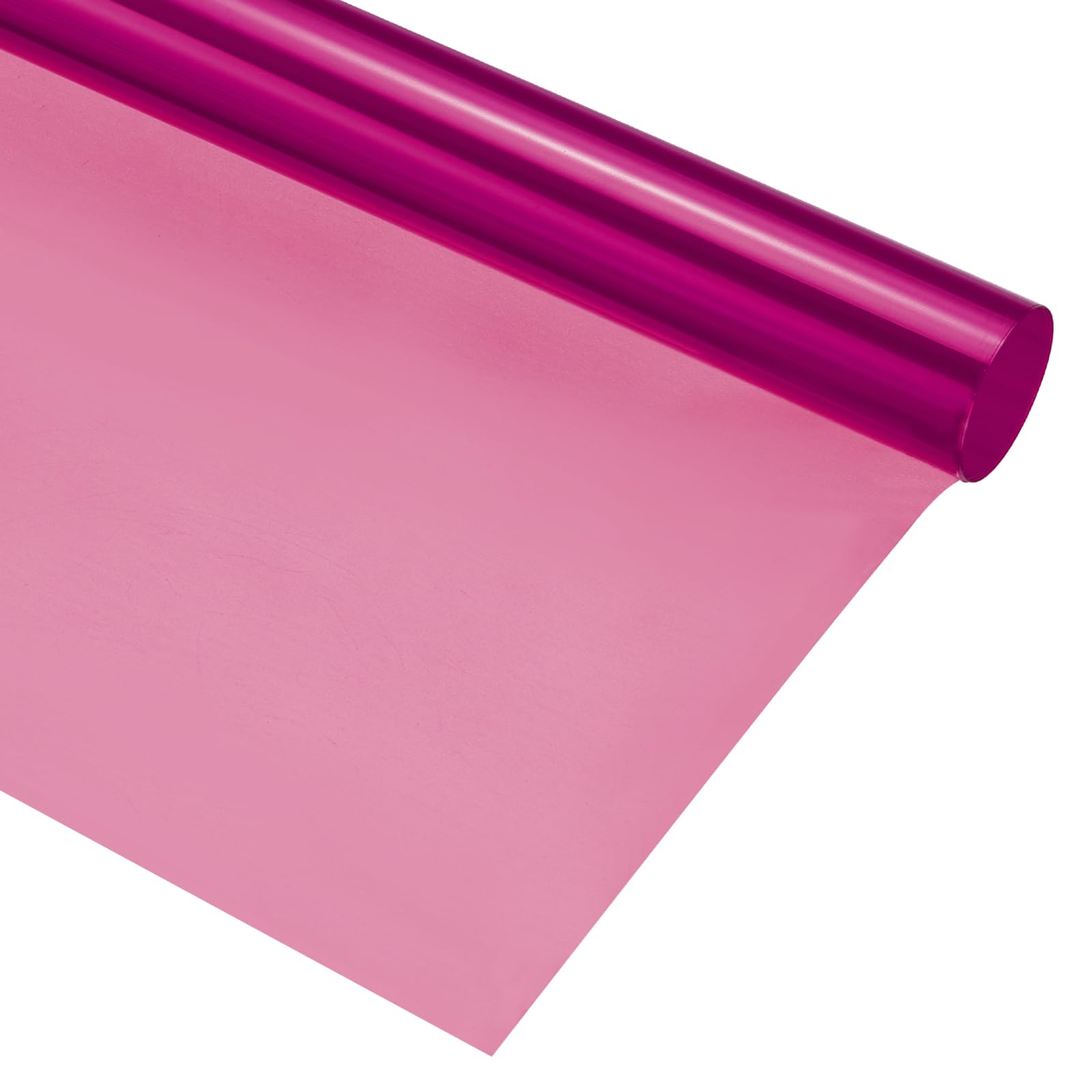 QUARKZMAN 4Pcs Papier Vitrail Rose, 100x100cm Filtre à Gel pour Éclairage Feuille de Correction des Couleurs pour Éclairage Rouge de Studio Photo