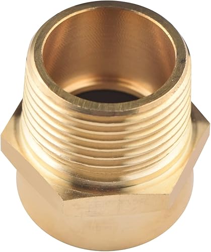 Miniatura 10 de Paquete de 4 adaptadores de rosca hembra G 12 (BSP) a rosca macho US 12 NPT adaptador de tubería de latón, adaptador G a NPT conector convertidor de