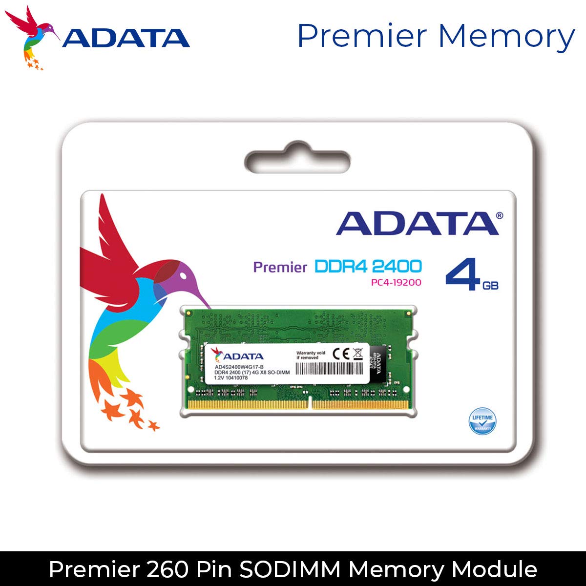 Amazon.in: Buy ADATA Premier DDR4 2400MHz 4GB SODIMM Memory Module