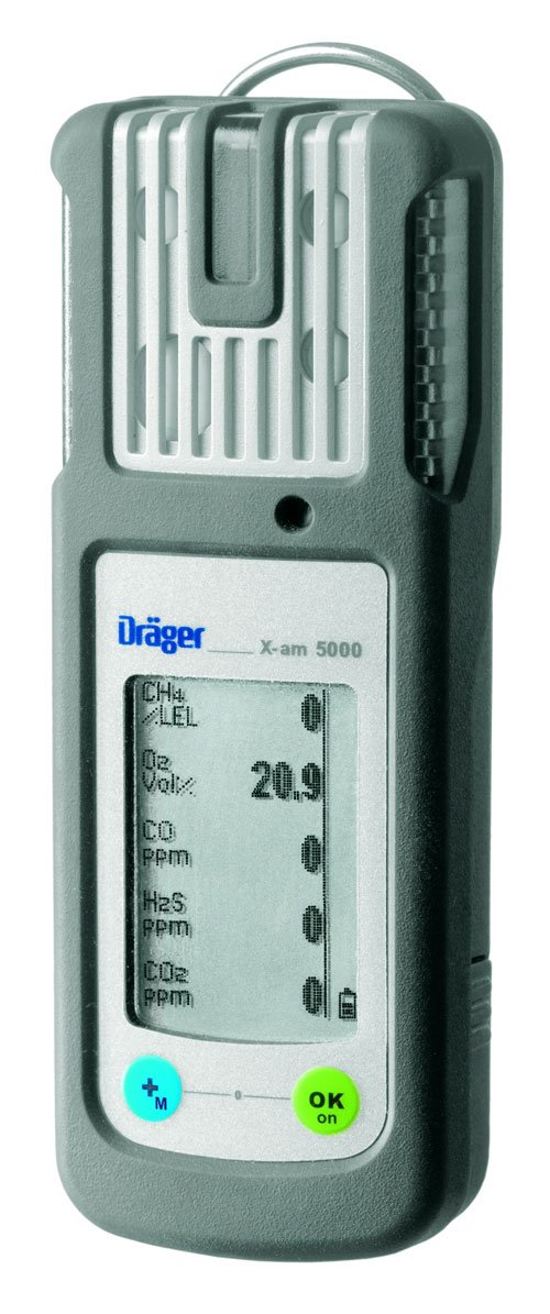 Dräger X-am 5000 Kit de mesure de gaz avec technologie de charge/batterie Ex (CH4) O2