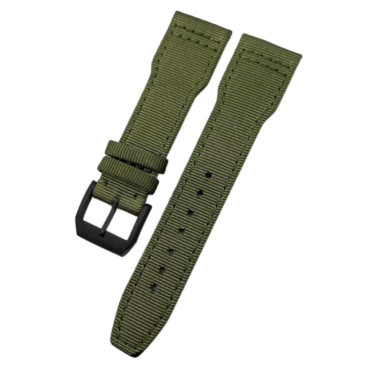 Tkany nylonowy pasek do zegarka 20 mm 21 mm 22 mm składana klamra paski do zegarków pasujące do IWC Pilot Mark Portugieser Portofino, Kolor: wielokolorowe, 20mm